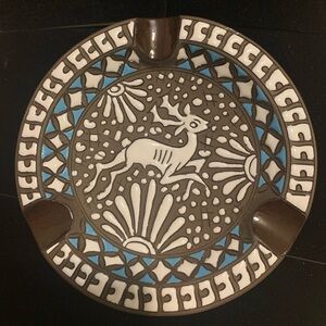 Vintage 6 Inch Trinket Dish Made In Rodos Greece by Neofitoy Keramik